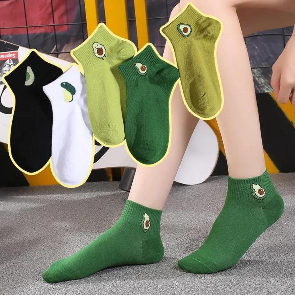 5 Perechi Șosete Dama Bumbac Harajuku Desene Animate Șosete Bumbac Hamburger Cartofi Fructe Șosete Amuzante
