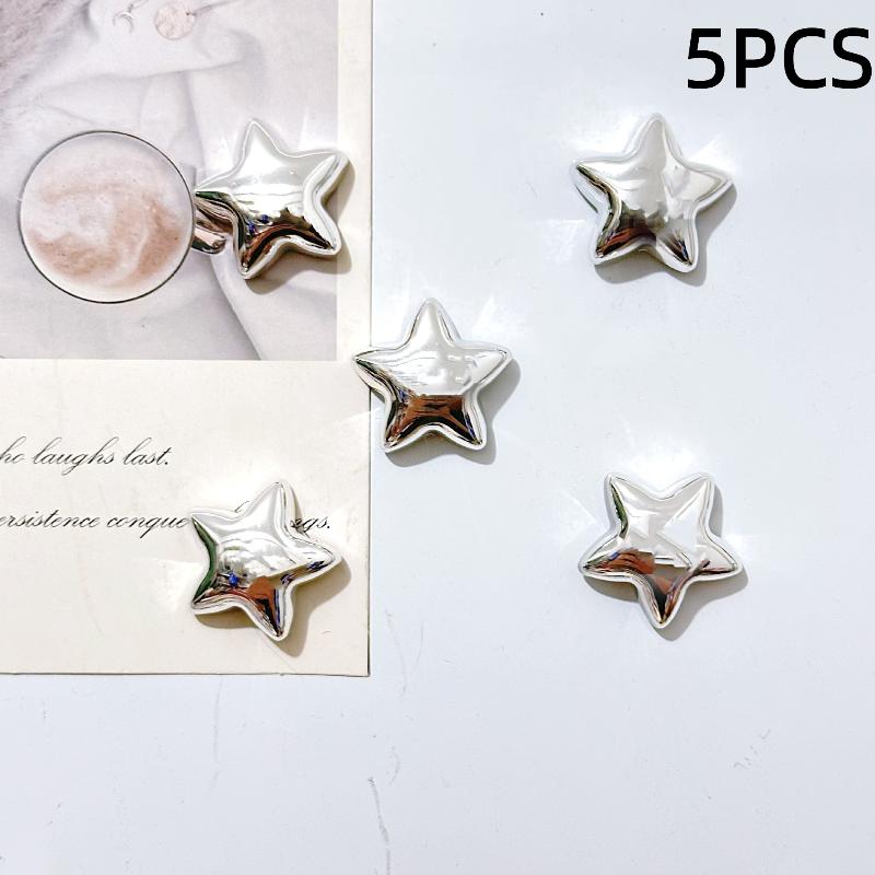 5/10Pcs Soft Rubber Star Fridge Magnets Photo Fastening Clips Anti-scratch for Whiteboard Home Decor