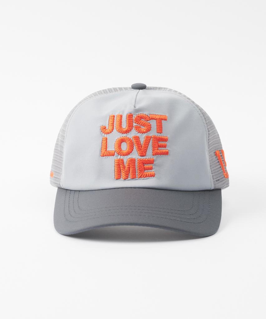 Kimimi Just Love Me Mesh Ball Cap Gray Combination
