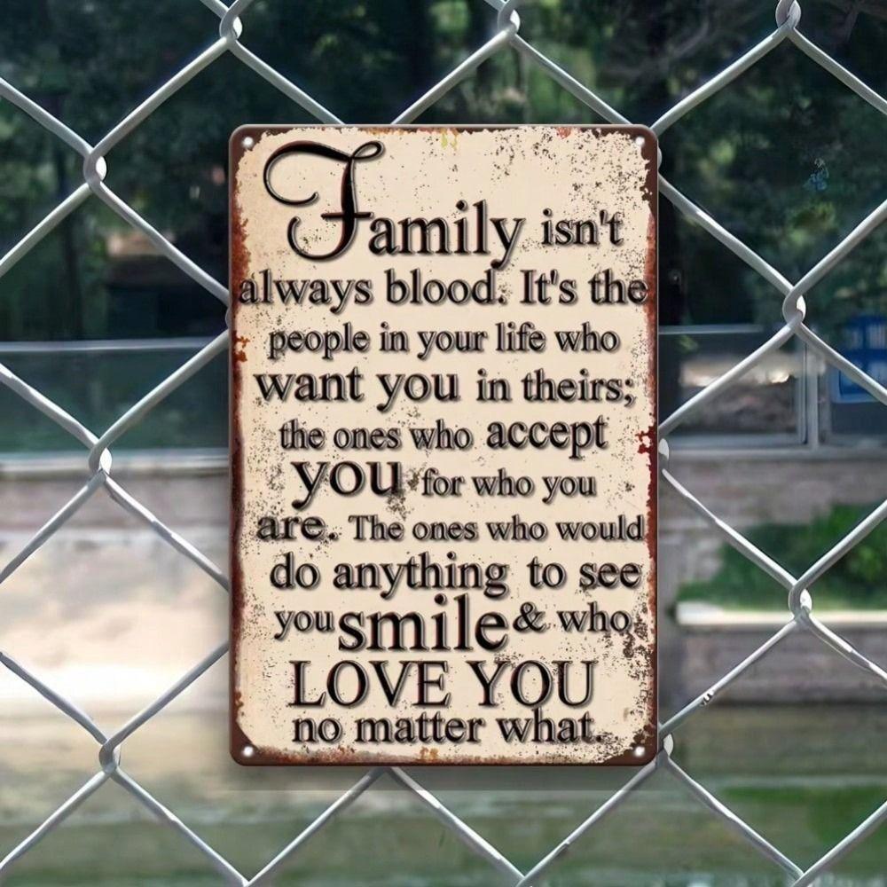 Vintage Metal Wall Poster Waterproof Anti-rust Decor for Home