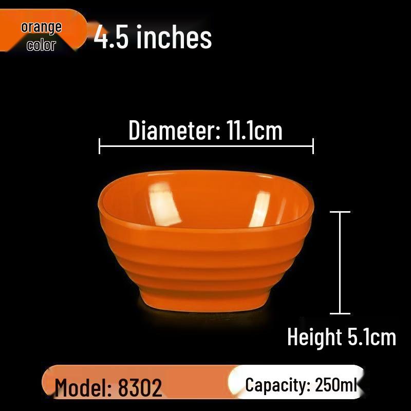 Melamine Anti-Fall Commercial Square Dipping & Soup Bowls