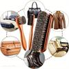 3Pcs Horsehair Shine Shoes Brush Kit Polish Dauber Applicators Cleaning Leather Shoes Boots Care Brushes Suede Cleaner Brush