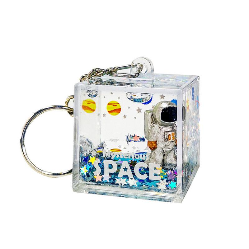 Niche Quicksand Keychain Astronaut Bag Charm Keyring for Wand Wallets Phone for 1