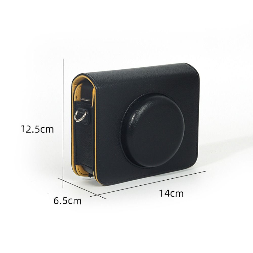 PU Leather Instant Camera Case Shockproof Anti Scratch Storage Bag Solid Color Portable for Kodak Mini Shot 3 Retro C300R