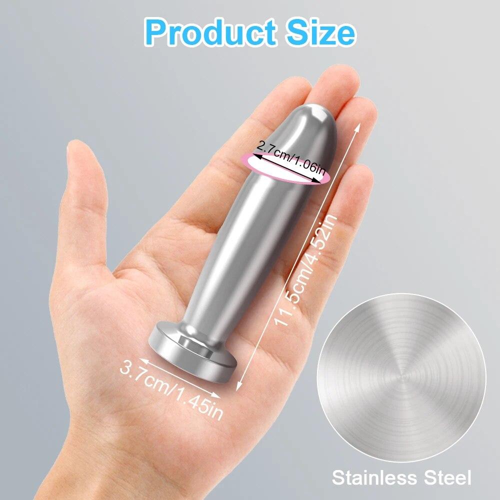 Metal Butt Plug Bluetooth APP Anal Plug Vibrator for Women Remote Control Prostate Massager Anal Trainer Sex Toys for Men Adult