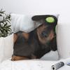 Dog Dachshund Pillow Case Gift for Animal Dogs Lover Cushion Cover Fashion Polyester Decor Pillowcover for Sofa 18x18