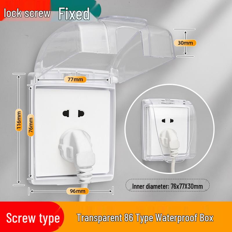 

Waterproof Adhesive Cover for Bathroom Switches and Shockproof Child Safety Box