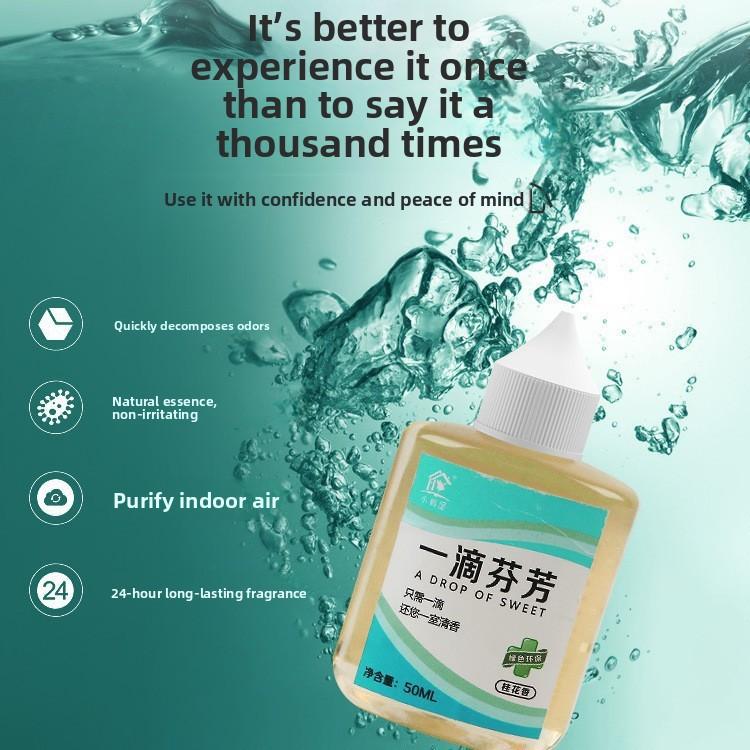 Toilet Deodoriser Bathroom Odour Eliminator Air Freshener Leaves A Fragrant Scent