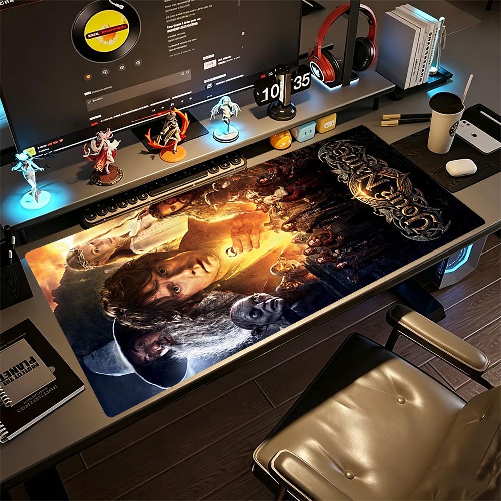 Lord Rings Customizable Name Mouse Pad Desk Mat Ultra-Long Desk Mat Non-Slip Rubber Bottom Office Desk Accessory