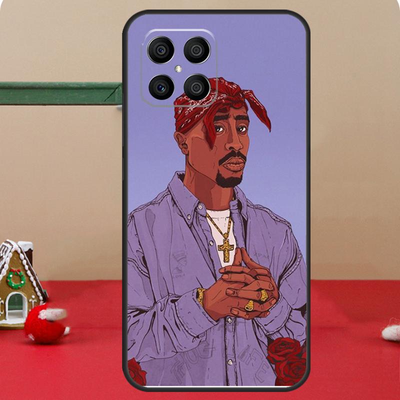 2Pac Hip Hop Singer Case For Honor Magic 7 Lite 6 8 Pro Honor 400 200 70 90 X8c X8b X9a X9b X9c X9d Win RT Cover