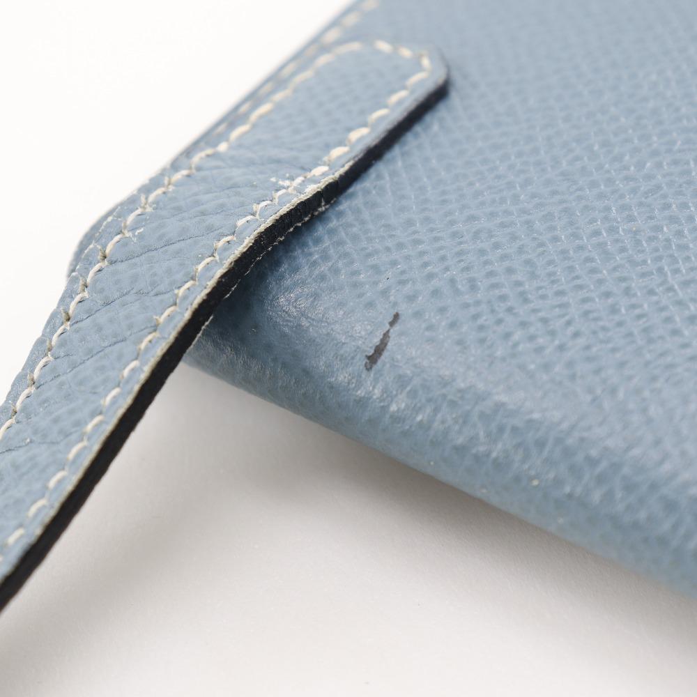 Hermes Amery Shoulder Bag Blue Gene Light Blue Courchevel Women Used