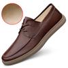 Old Man Head Men's Shoes Leather Shoes Fleece Lace-up Comfortable Soft Sole Business Casual Cotton Leather Shoes