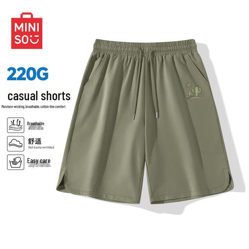 MINISO Men s Summer Heavyweight Knit Shorts M