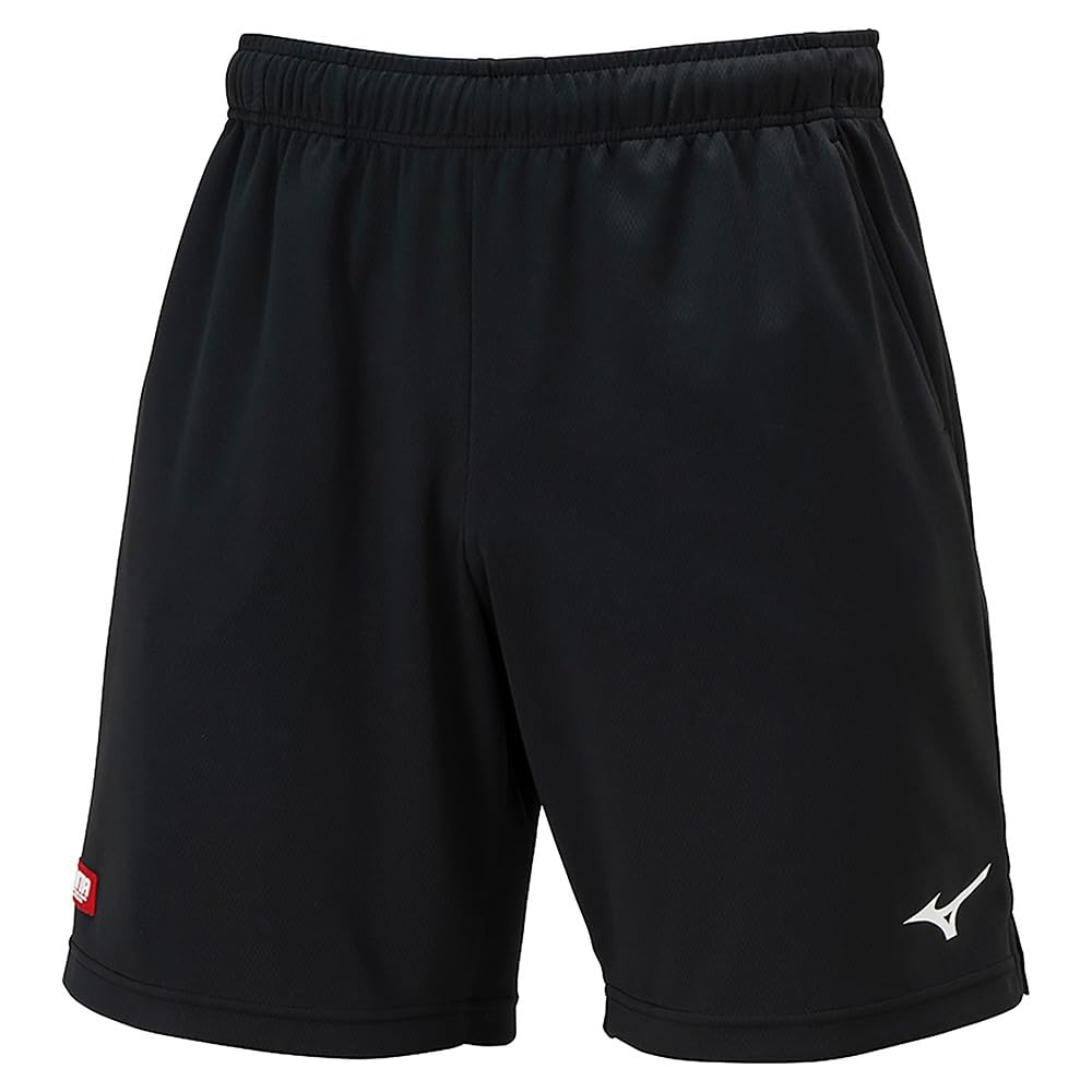 Mizuno Table Tennis Game JTTA Black Pants, Certified, Sweat-Wicking, Quick-Drying, Unisex, 82JBB002,