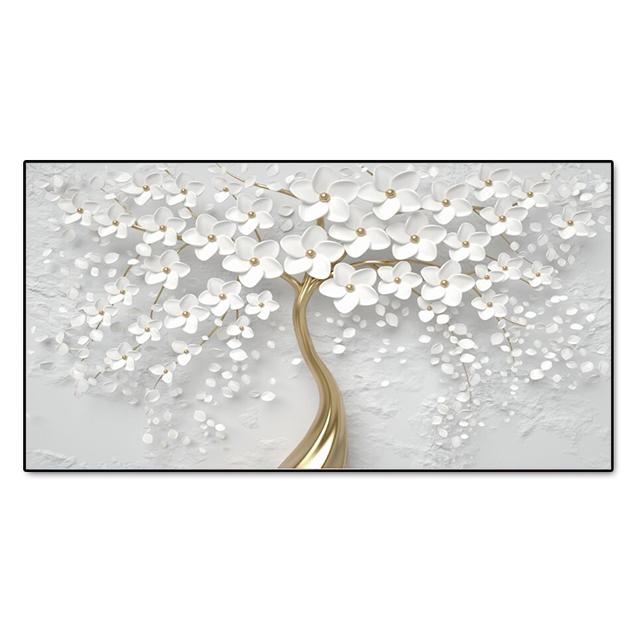 Moderno dipinto su tela astratto albero della vita poster e stampe decorative quadri da parete per soggiorno arredamento casa senza cornice