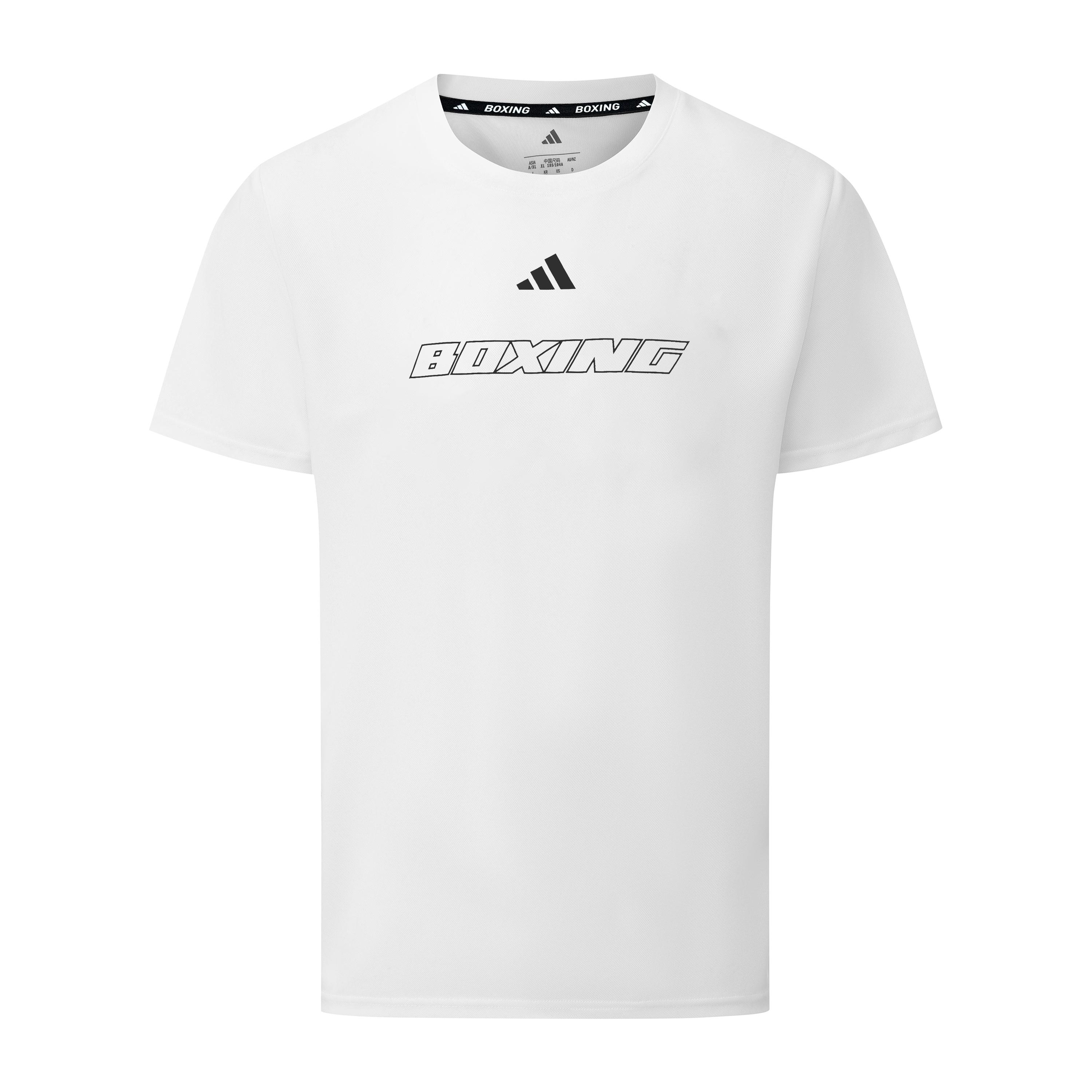 Adidas Quick Dry Crew Neck Short Sleeved Unisex White Black CLTS26B1P-WB 2XL