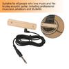 Guitar Bass Pickup Amplifier, Guitar Soundhole Wood Pickups with 6.35mm Jacks