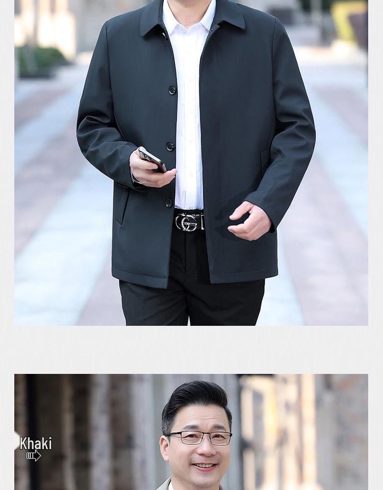 Men's Spring 2025 Middle-Aged & Elderly Dad Jacket