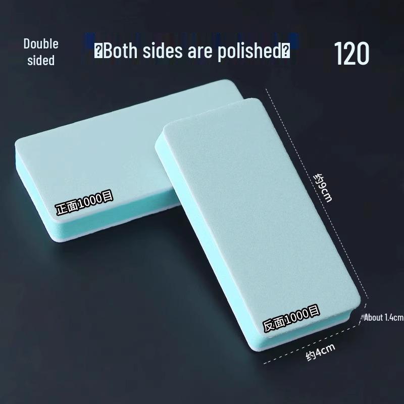 Double-Sided Wenwan Polishing Pad: Sponge Sandpaper & Grinding Tool for Plastic Jade.