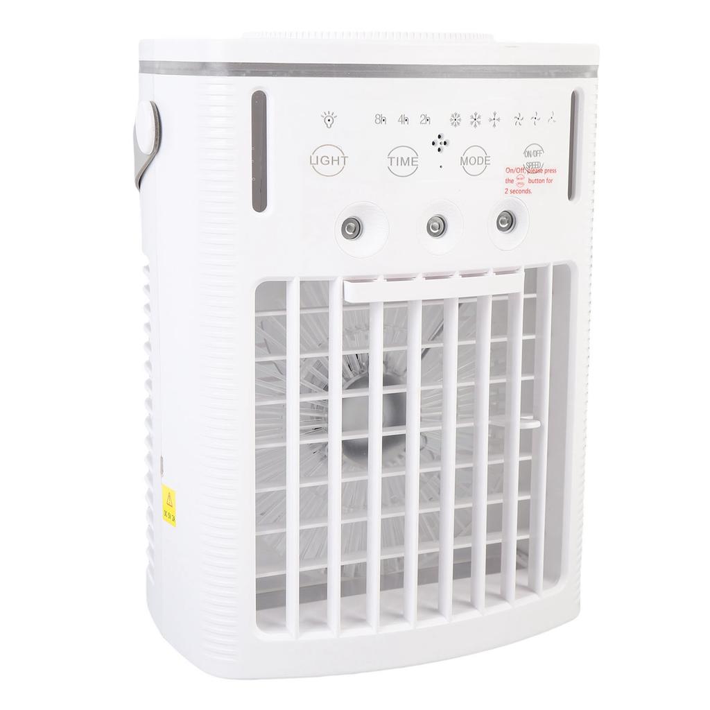 Mini Air Conditioning Portable Cooling Fan 1L Water Tank Mist Humidifier with 7 Color Lights for