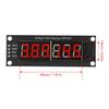 Led Segment Display Module, 6 Digit Tube Led Segment Display TM1637 Driver Digital Optoelectronic Module Red 0.36in, Accurate Wiring PCB, Led Lamps