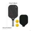 Carbon Fiber Pickleball Paddle Racquet for Outdoor Sports Men Women Exercise Rose Red