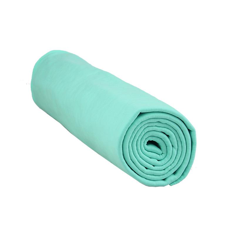 Imitation Deerskin Super Absorbent Lint-Free Pet Towel for Cats Green