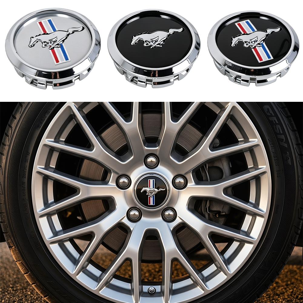 4pcs 68mm Car Wheel Tire Hub Center Caps Emblem Cover For Ford Mustang Focus MK2 Mk4 Fiesta Mondeo Fusion Kuga Edge Accessories