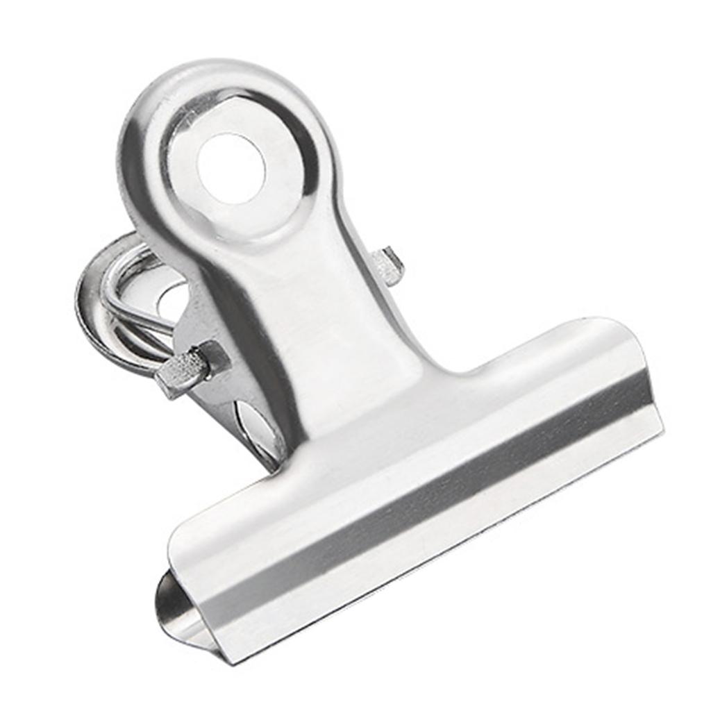 10 buc. Clips Metalic pentru Fișiere din Oțel Inoxidabil Suporturi Metalice pentru Bilete de Birou Prindere Puternică Fixatoare pentru Documente Set Organizator Documente Materiale Școlare