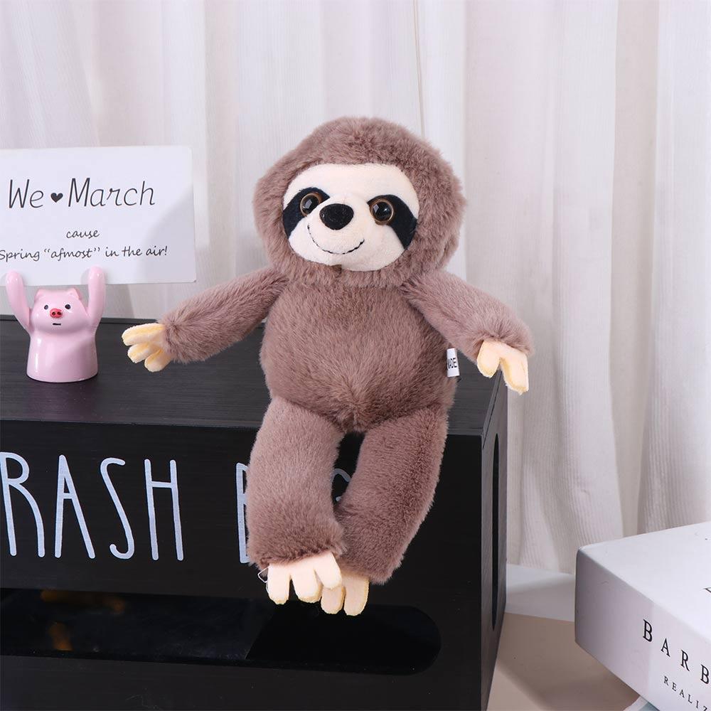 Simulation Sloth Small Pendant Bag Charm Sloth Plush Toy Kids Toy Plush Sloth Keychain  Schoolbags