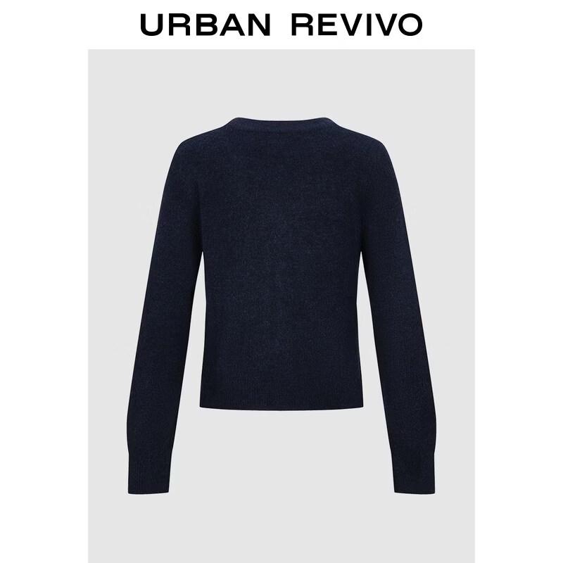 UR2026 Women's Argyle Bow Knit Cardigan