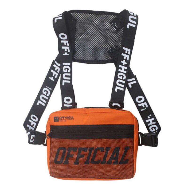 Functional Chest Bag Men Women Streetwear Hip Hop Rig Waist Adjustable Vest Bags