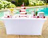 Cover For Catering Banquet Table 180X76 Cm Full Without Bow White