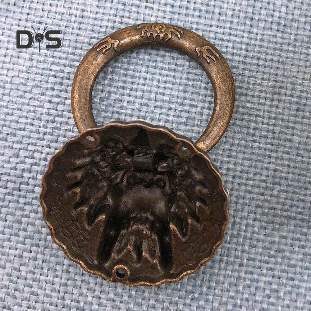 DYS Home Decor Vintage Dragon Head Cabinet Shelter Nábytek Zásuvka Rukojeť Knoflík Ring