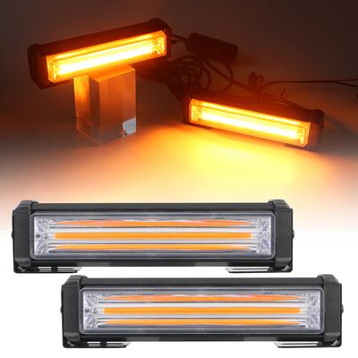 40W COB LED Araç Ön Izgara Uyarı Işığı Başkanı Yanıp Sönen Lamba 12V Mini Strobe Acil Durum Lightbar itfaiye kamyonu Polis