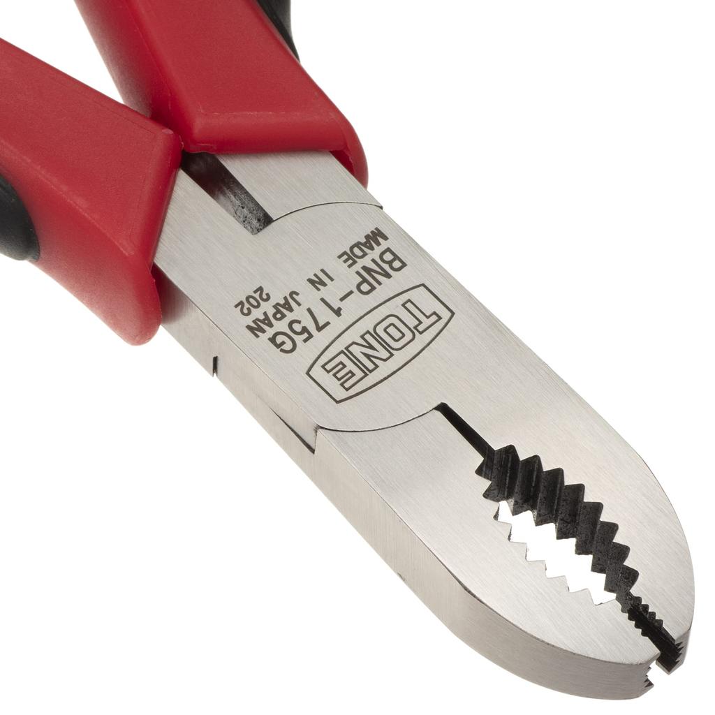 Tone Master Grip Pocket Screw 170mm Long BNP-175G Pliers, Red,