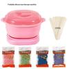 Scaldacera Pieghevole Macchina per Depilazione a Cera Scaldacera in Silicone Portatile 400 ml Epilatore per Corpo Spa Pentolino per Cera Paraffinica per Viaggio