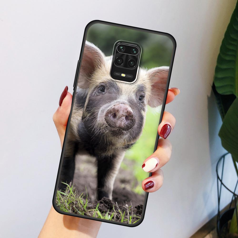 

Милый розовый чехол для телефона с домашним питомцем и поросенком для Xiaomi Redmi Note 12 9S 10S 9 8 10 11 Pro 7 8T 9C 9A 8A игровой роскошный мягкий чехол Couqe Redmi Note 11Pro