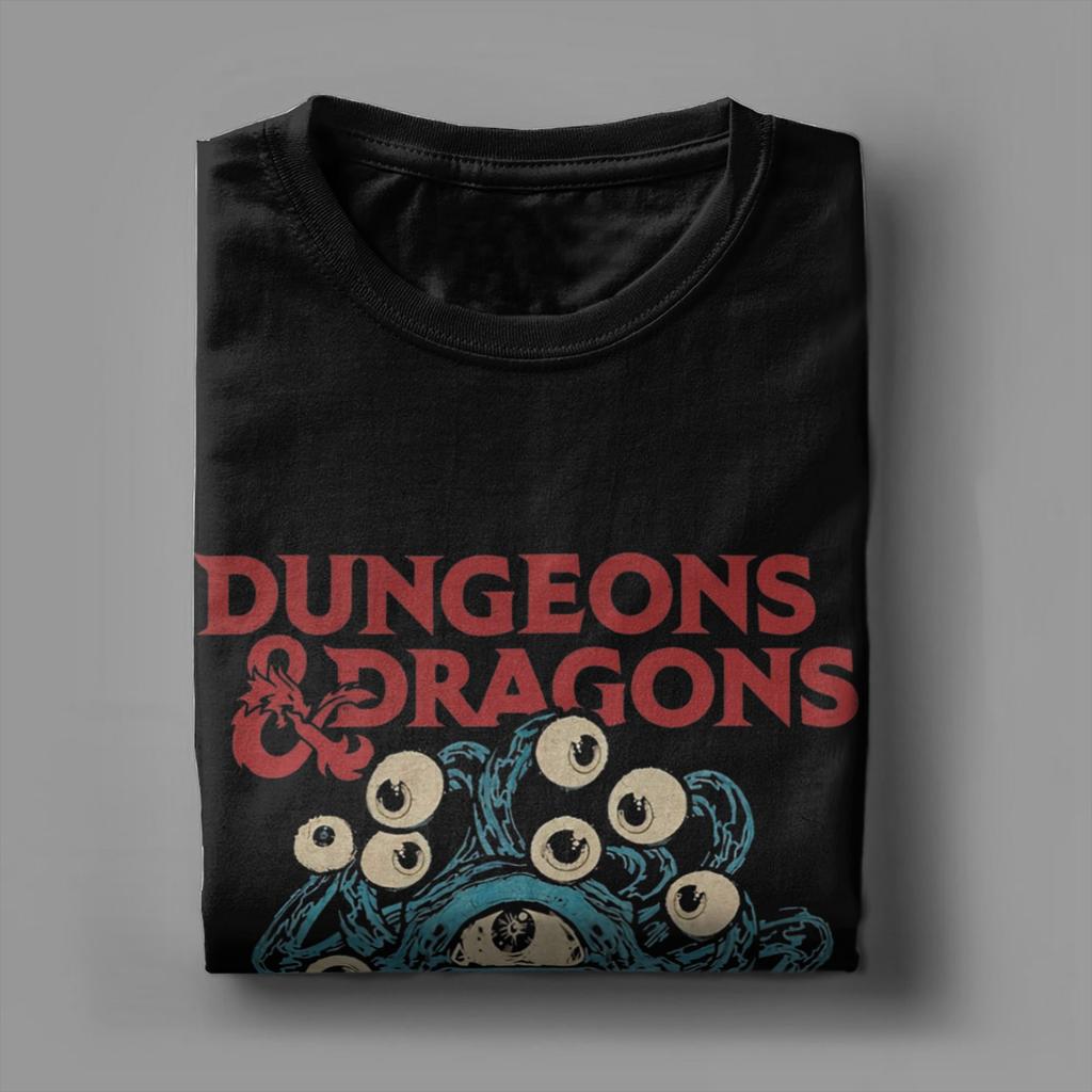 Pánská trička Dungeon Dragon DnD Vintage 100% bavlněné tričko s krátkým rukávem Trička s kulatým výstřihem Oblečení Nápad na dárek