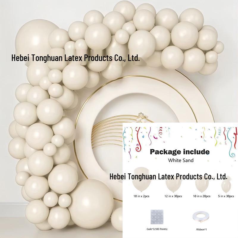 Mattes Macaron- & Metallic-Ballon-Set für Mehrszenen-Geburtstagsfeier-Dekorationen