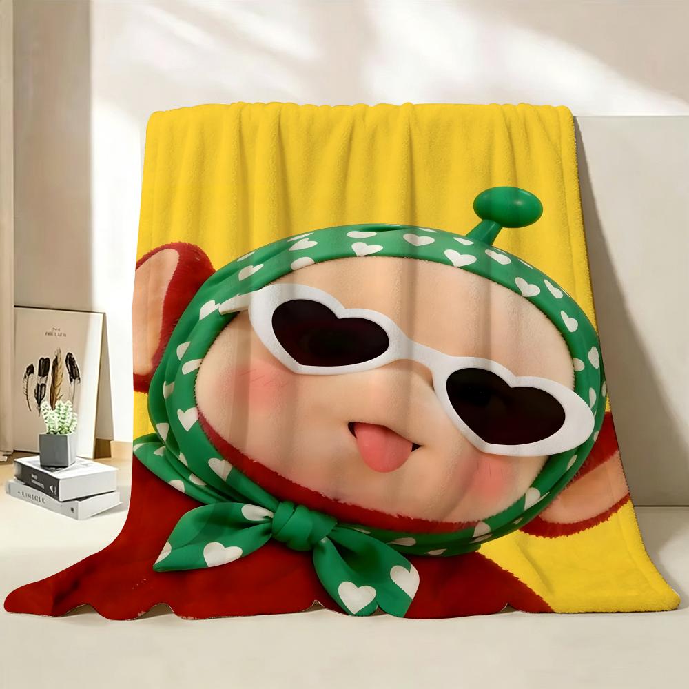 Cartoon T Teletubbies Flannel Blanket Suitable for Sofa Living Room Bedroom