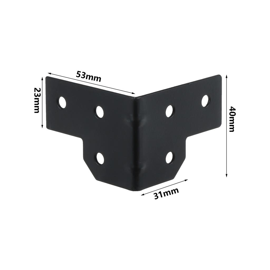 4Pcs Wrap Angle Flight Case Aviation Bag Protective Corner Brace Wooden Box Corner Protector Edge Covers Metal Corner Brackets