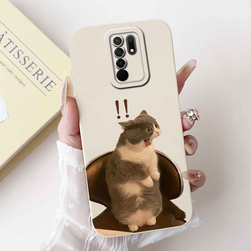 For Xiaomi Redmi 9 Case Cute Cartoon Rabbit Cat Soft Silicone Cover For Redmi 9 M2004J19AG M2004J19G Bumper Phone Case Funda