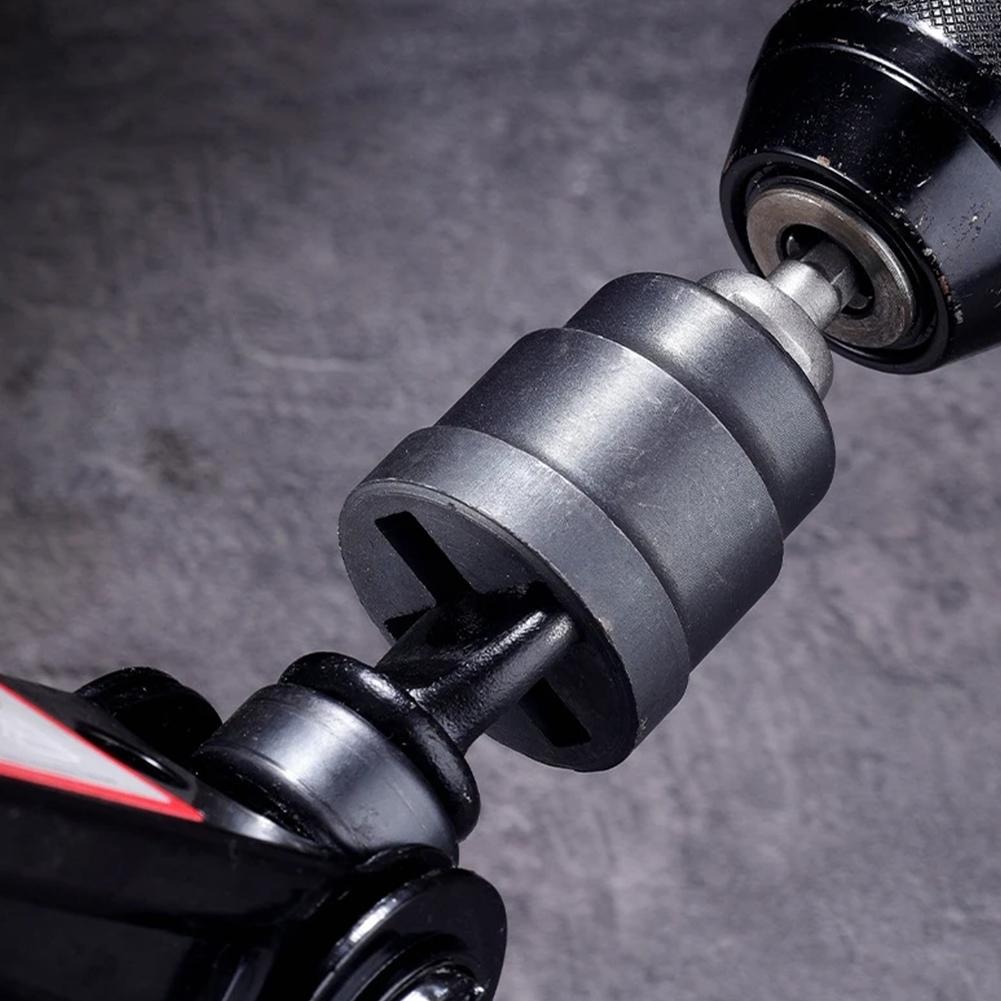 Heavy Duty Jack Socket Drill Adapter Scissor Jack Adapter for Electric Drill Impact Wrench Car Jack Lifting Tool Accessory