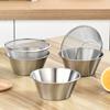 2 Pcs Mini Colander & Food Strainer, 304 Stainless Steel Small Mixing Colanders Bowl, 5.51 x 2.36 Inches