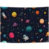 One piece of space-themed wallpaper, made of durable polyester fabric.XY