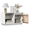 Vidaxl TV Cabinet, White, 74X35X44 Cm, Solid Pine Wood