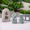 Cute Maitreya Blue Sandstone Ornaments Buddha Statues Garden Mini Ornament Japanese Home Decoration Crafts Figurines & Miniature