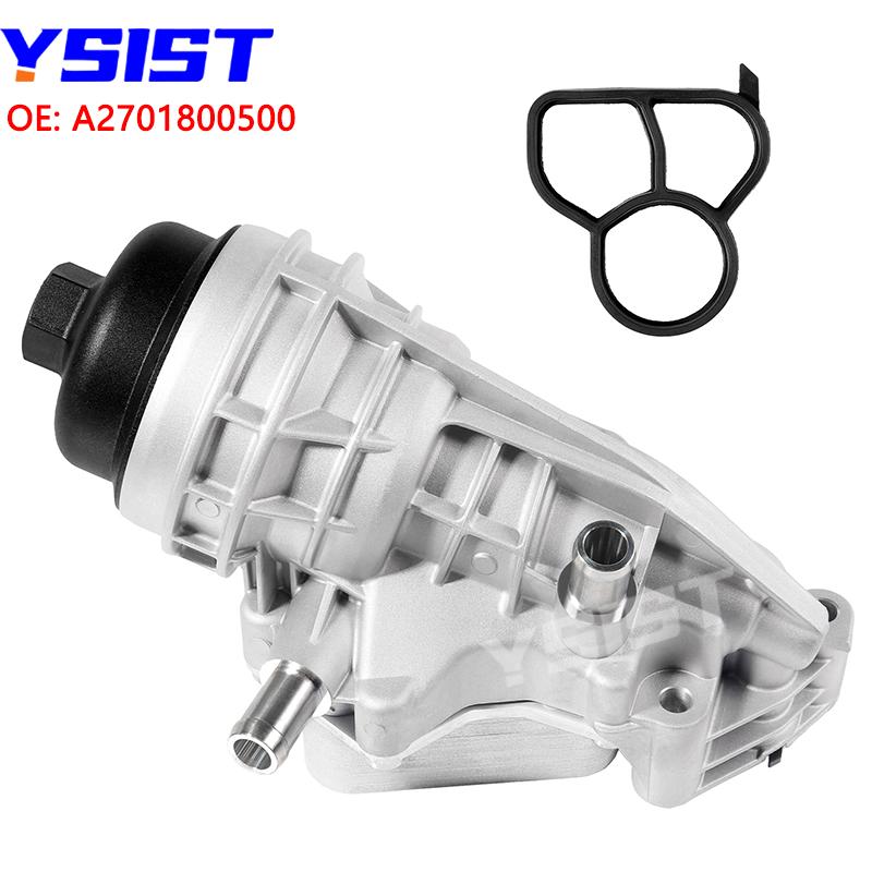 Oil Cooler for Mercedes-Benz A220 V177 A35 AMG W177 CLA250 GLA250 X156 GLA35 AMG GLB250 X247 Aluminum Oil Filter Housing