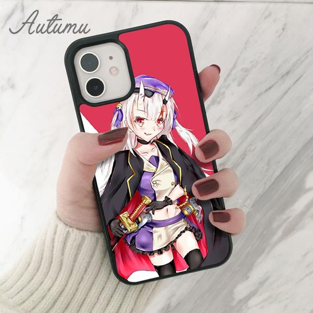 Nakiri Ayame Hololive Girl Phone Case for iPhone 11 12 13 14 Pro Max Mini XR XS SE 2020 6S 7 8 Plus Samsung Galaxy S21 S22 Cover